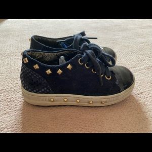 NATURINO Girls Navy Studded Sneakers Shoes 25